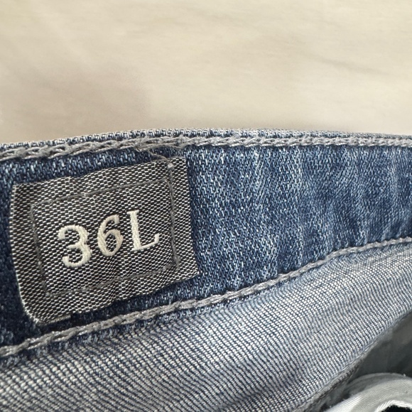 BKE Tyler Mens Size 36L Dark Fade Boot Cut Cowboy Western Zip Fly - Picture 2 of 11